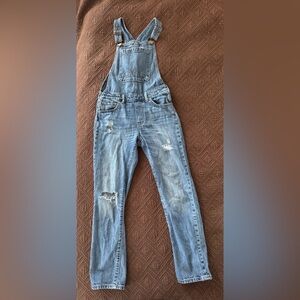 GAP Distressed Girls Jeans Overalls
